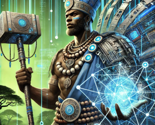 Ogun reimagined as a digital entity,